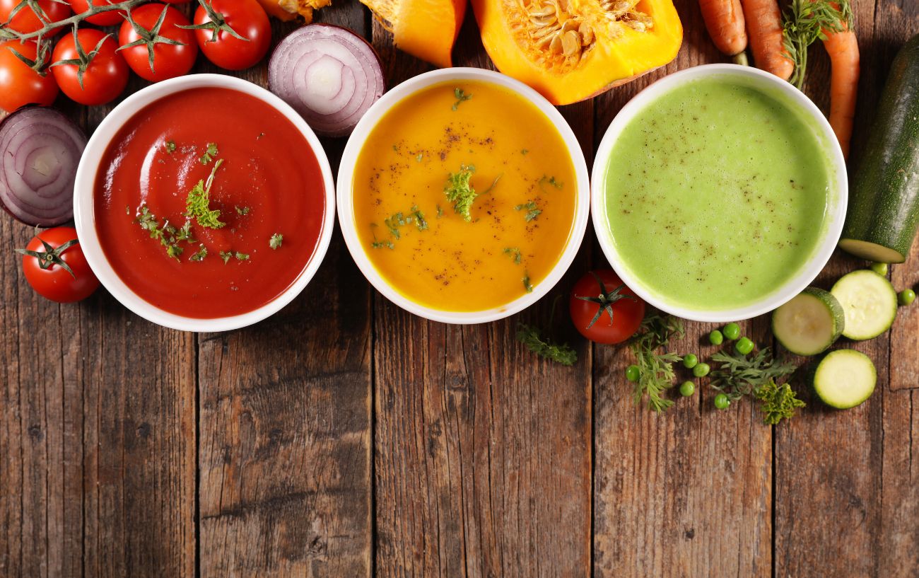 Vegetable soups.