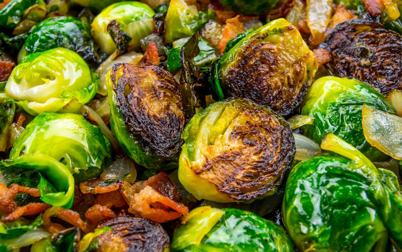 Charred Brussels Sprouts.