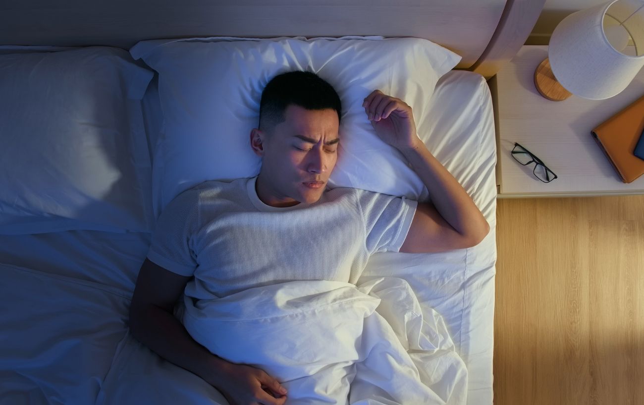 A person sleeping.