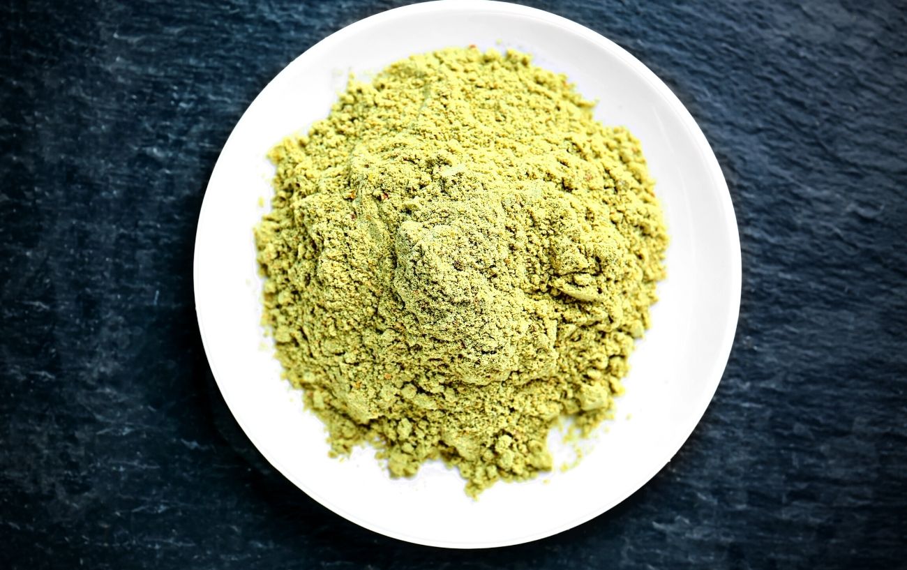 Hemp powder.